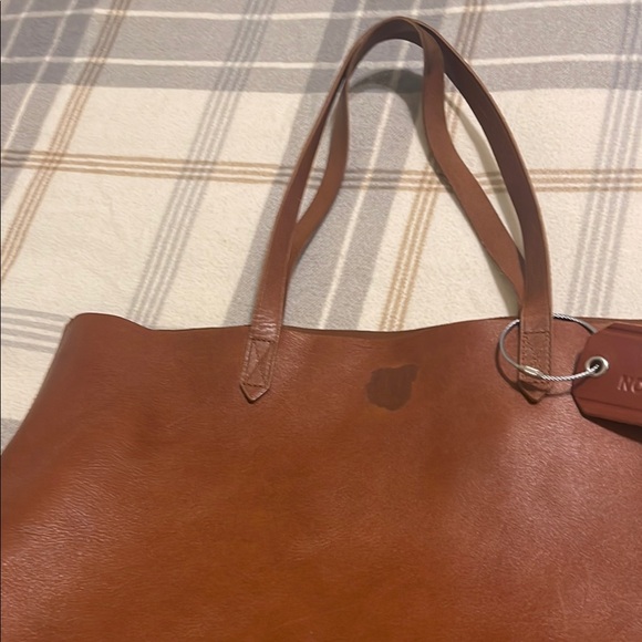 Madewell Brown Leather Tote Bag - Picture 3 of 8